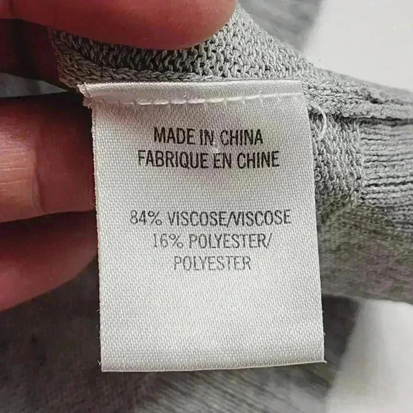 Theory Round neck Women's Knit Top Size P/ TP Asymmetrical - Picture 5 of 8